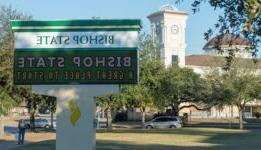 Bishop State LED sign in front of the campus